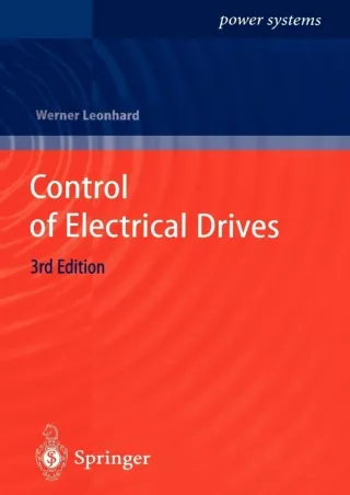 PDF  Control of Electrical Drives
