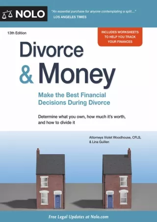 Read ebook [PDF] Divorce & Money: Make the Best Financial Decisions During Divorce