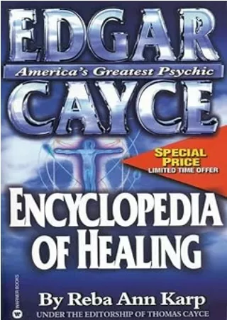 book [READ]  Edgar Cayce Encyclopedia of Healing