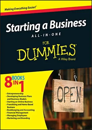 DOWNLOAD/PDF Starting a Business All-In-One For Dummies