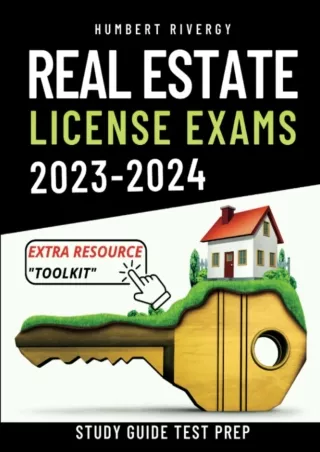 $PDF$/READ/DOWNLOAD Real Estate License Exams Study Guide 2023-2024: Must-Have Toolkit for Brilliant Broker & Salesperso
