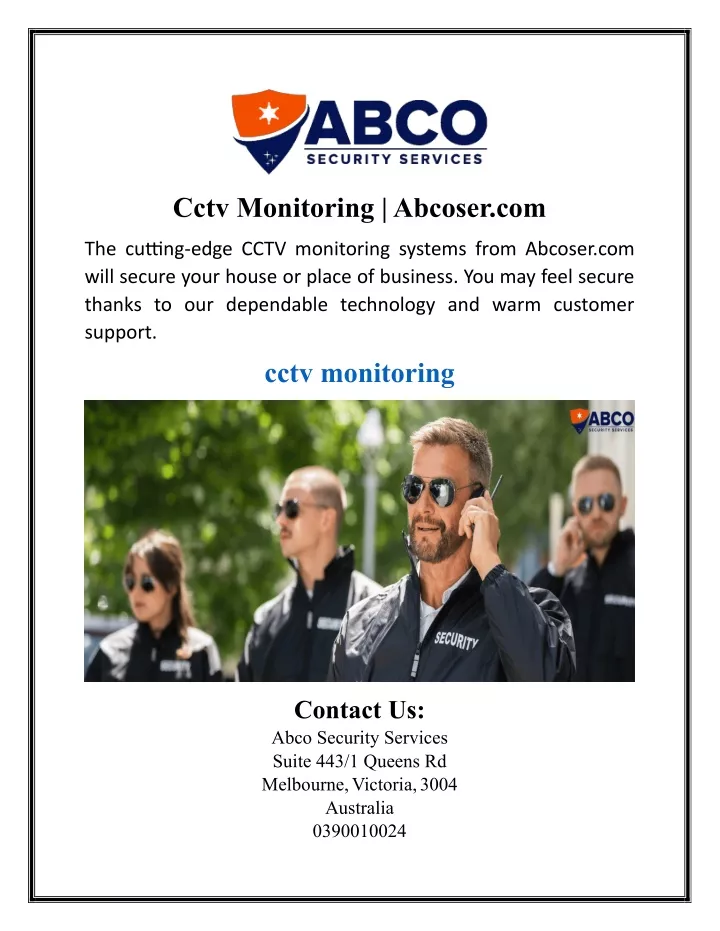 cctv monitoring abcoser com