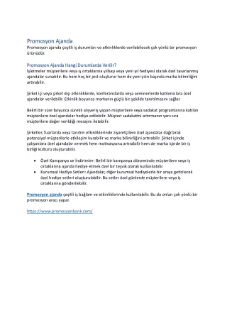 promosyon ajanda promosyon ajanda promosyon