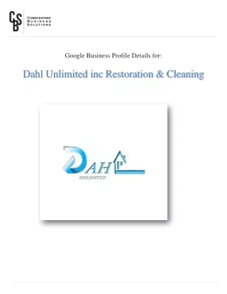 Dahl Unlimited inc Restoration & Cleaning