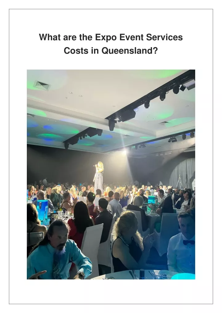 what are the expo event services costs