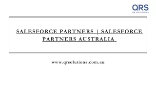 salesforce partners salesforce partners australia