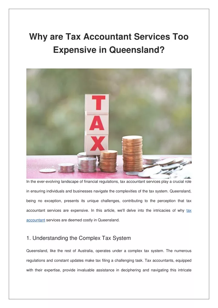 why are tax accountant services too expensive