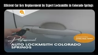 efficient car key replacement by expert