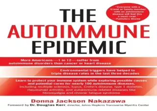 ⚡PDF ✔DOWNLOAD The Autoimmune Epidemic