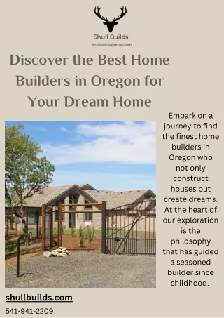 Discover the Best Home Builders in Oregon for Your Dream Home