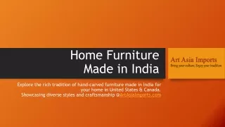 Best Home Furniture Made in India