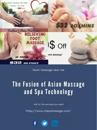 The Fusion of Asian Massage and Spa Technology