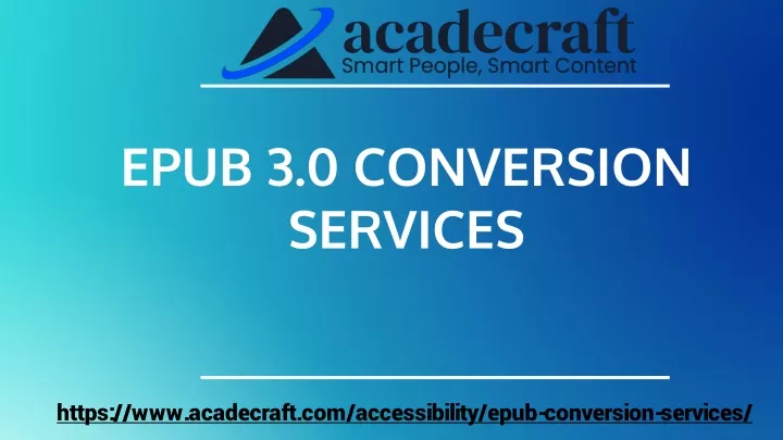 epub 3 0 conversion services