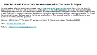 gastro doctor in jaipur