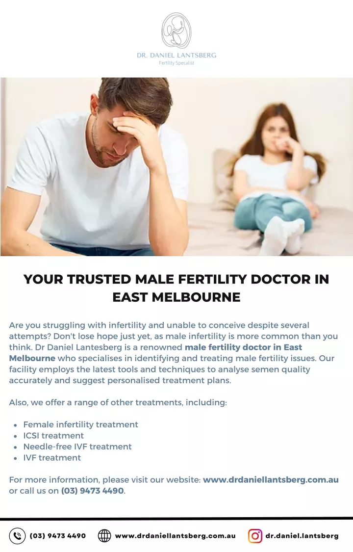 your trusted male fertility doctor in east