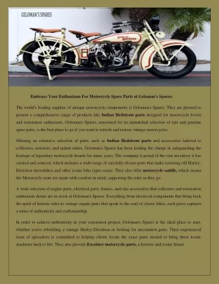 motorcycle saddle