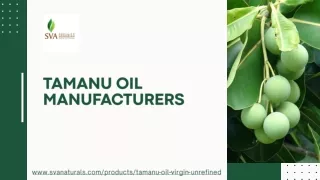 Tamanu Oil Manufacturers