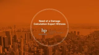 Need of a Damage Calculation Expert Witness