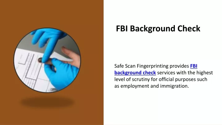 fbi background check