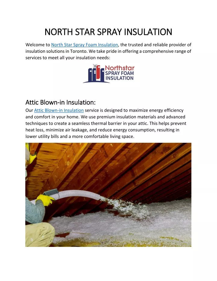 north star spray insulation north star spray