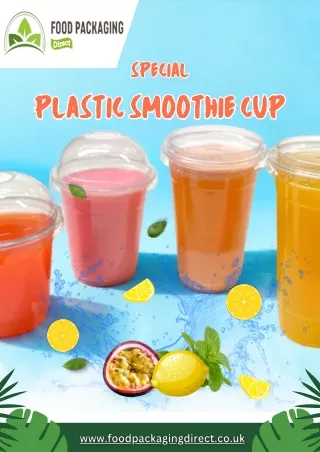 Special plastic smoothie cup | Food Packaging Direct