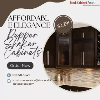 Elevate Your Kitchen with Affordable Elegance Pepper Shaker Cabinets