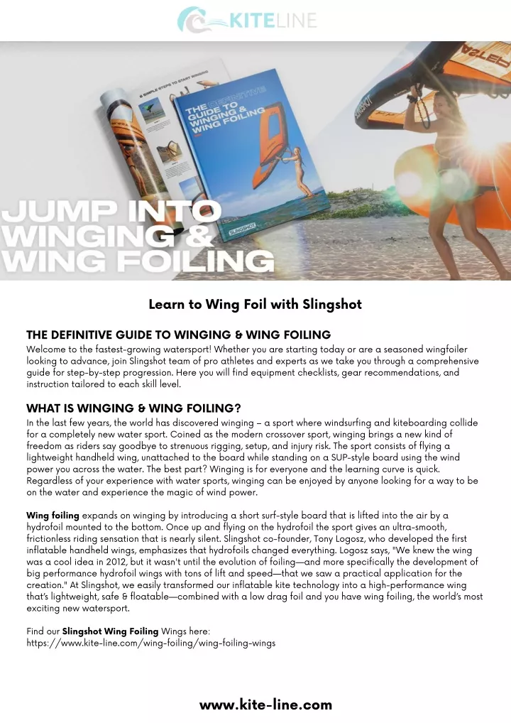 learn to wing foil with slingshot