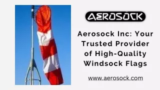 Your Trusted Provider of High-Quality Windsock Flags