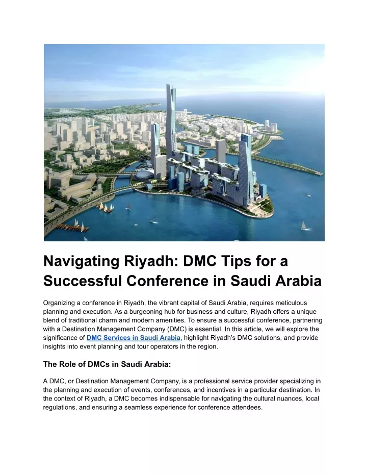 navigating riyadh dmc tips for a successful