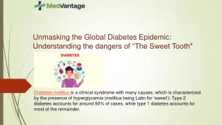 Unmasking the Global Diabetes Epidemic-Medvantage