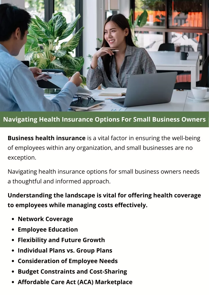 navigating health insurance options for small