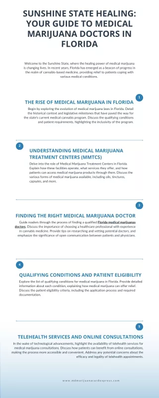 Sunshine State Healing : Your Guide to Medical Marijuana Doctors in Florida