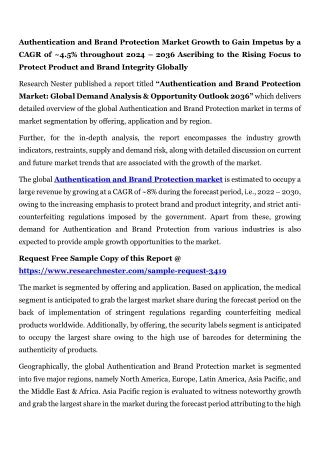authentication and brand protection market growth