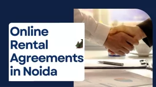 Online Rental Agreements in Noida