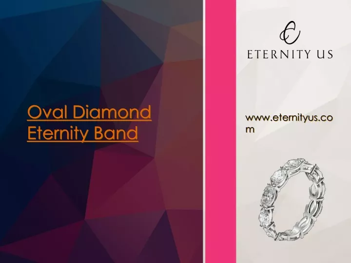 oval diamond e ternity band