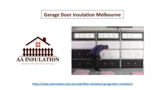 Garage Door Insulation Melbourne | AA Insulation
