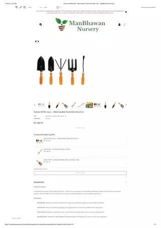 Falcon FGTB-94_5 - Mini Garden Tools Kit (Set of 5) – ManBhawan Nursery