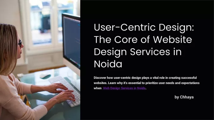 user centric design the core of website design