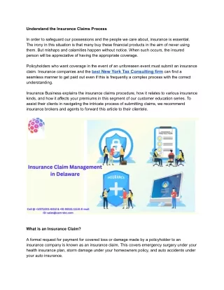 understand the insurance claims process