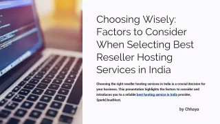 choosing wisely factors to consider when