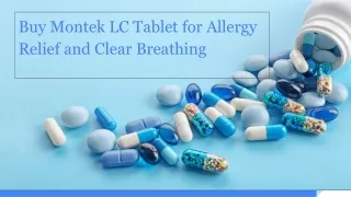 Buy Montek LC Tablet for Allergy Relief and Clear Breathing