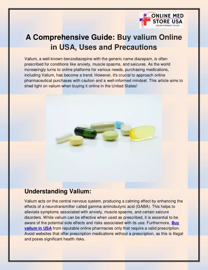 a comprehensive guide buy valium online