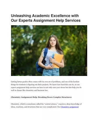 unleashing academic excellence with our experts