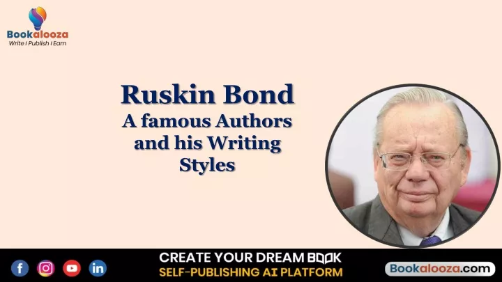 ruskin bond a famous authors and his writing