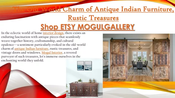 the old world charm of antique indian furniture