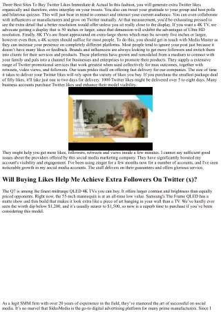 three best sites to buy twitter likes immediate