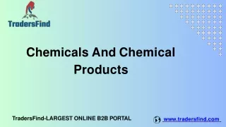 Chemicals And Chemical Products in UAE - TradersFind