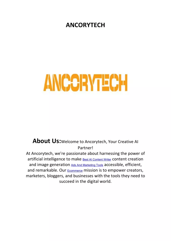 ancorytech