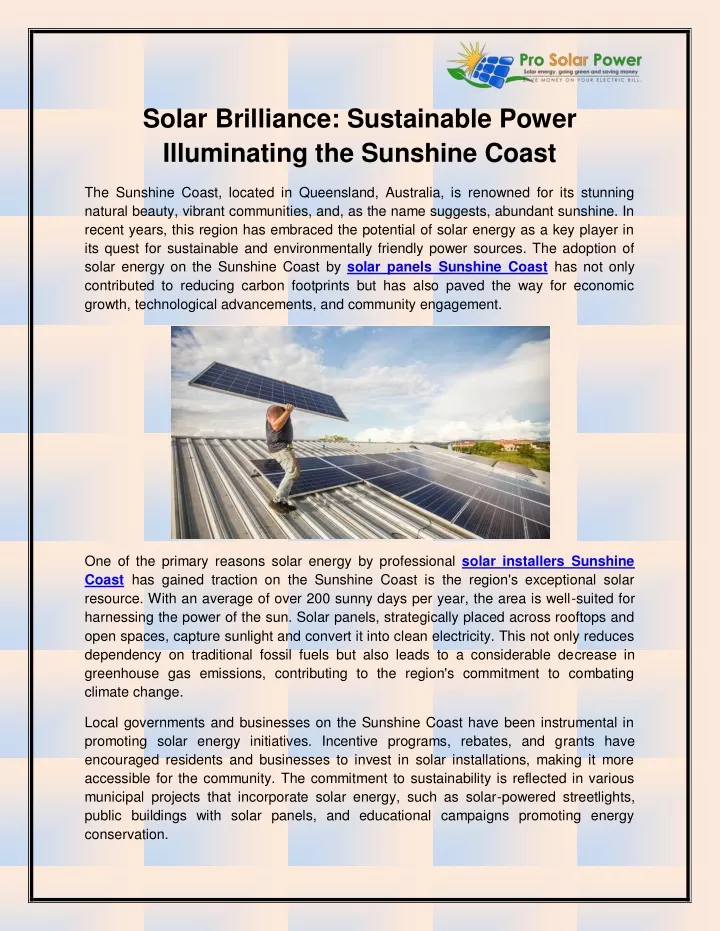 solar brilliance sustainable power illuminating