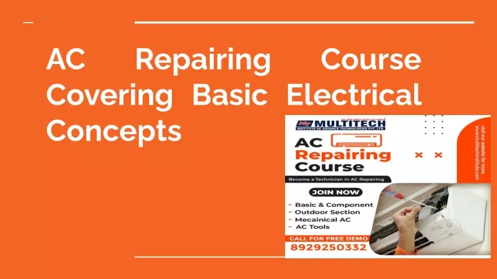 ac covering basic electrical concepts